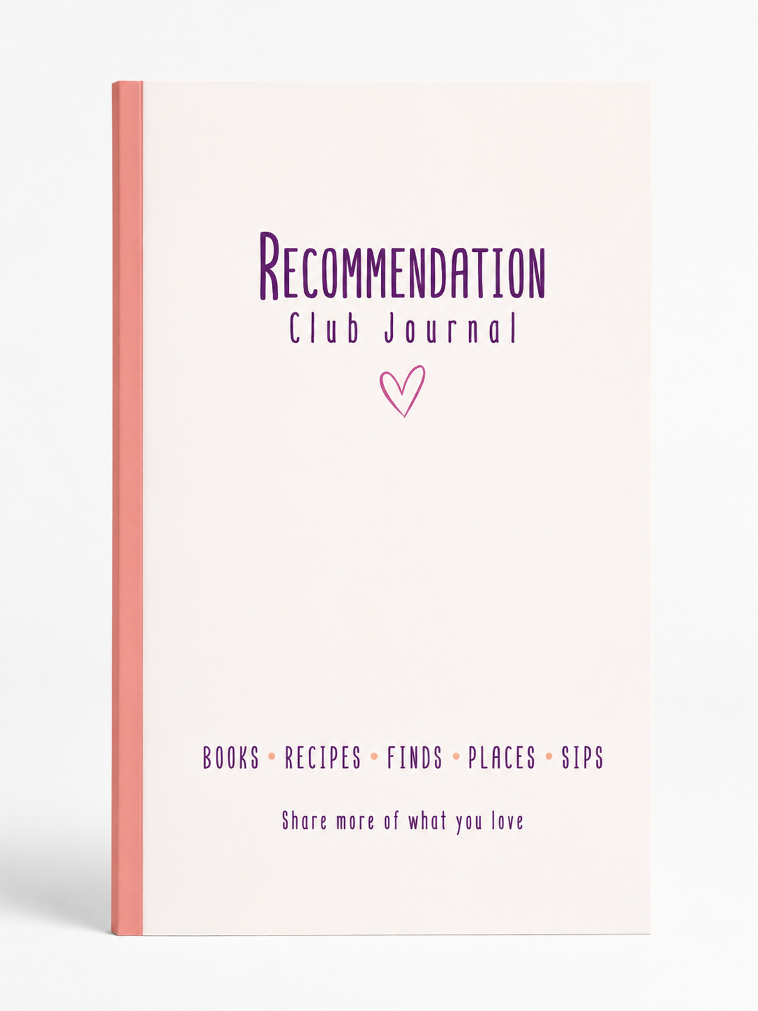 Recommendation Club Journal (Pink & Purple) image 1
